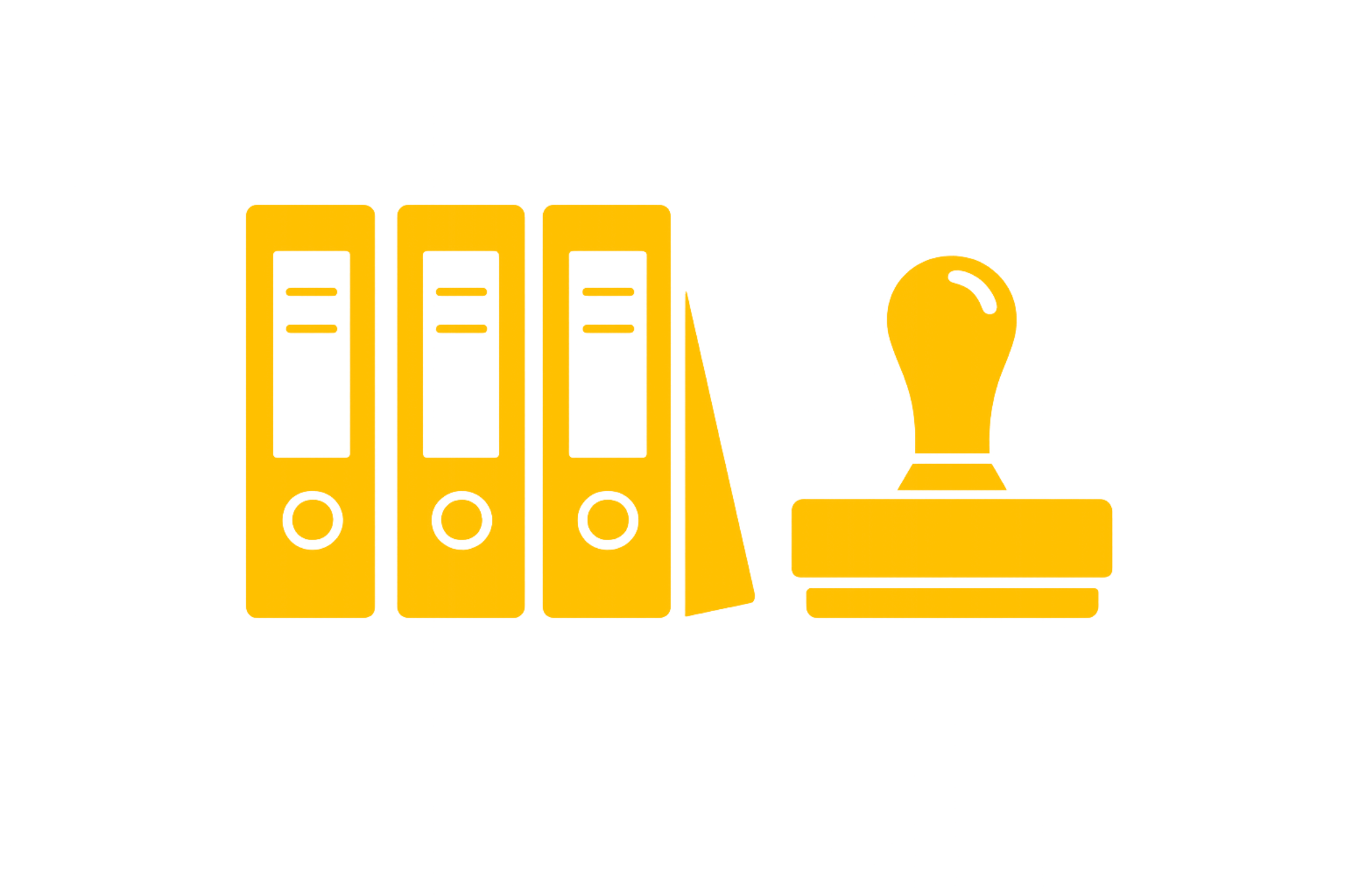icon verwaltung ffc000 flat